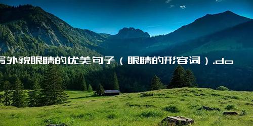 描写外貌眼睛的优美句子（眼睛的形容词）.docx免费下载(word版可打印)