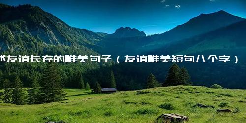 描述友谊长存的唯美句子（友谊唯美短句八个字）