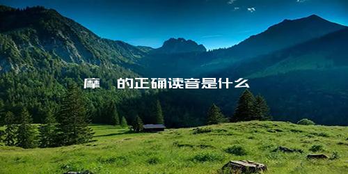 摩挲的正确读音是什么