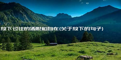 放下过往的洒脱和自在(关于放下的句子)