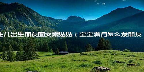 新生儿出生朋友圈文案姑姑（宝宝满月怎么发朋友圈）
