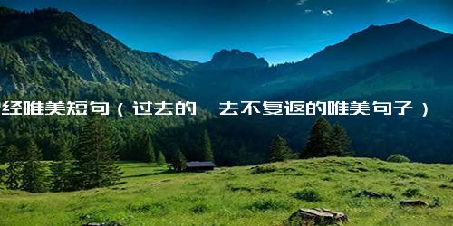 曾经唯美短句（过去的一去不复返的唯美句子）