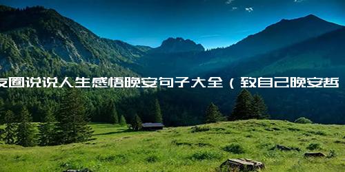 朋友圈说说人生感悟晚安句子大全（致自己晚安哲理句子）.docx免费下载(word版可打印)