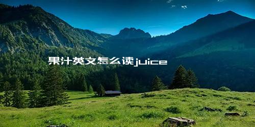 果汁英文怎么读juice