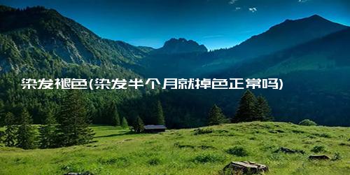 染发褪色(染发半个月就掉色正常吗)