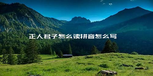 正人君子怎么读拼音怎么写