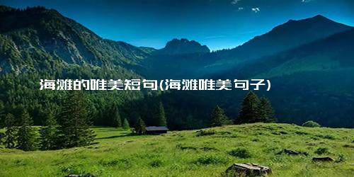海滩的唯美短句(海滩唯美句子)