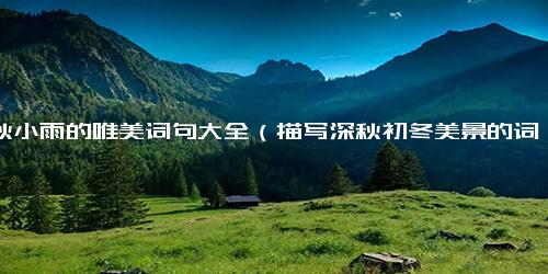 深秋小雨的唯美词句大全（描写深秋初冬美景的词句）
