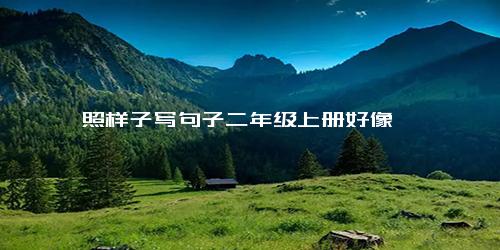 照样子写句子二年级上册好像