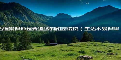生活很累但还是要继续的励志说说（生活不易但坚持的励志句子）