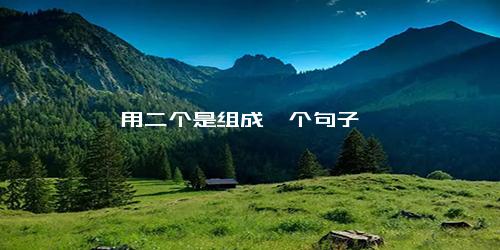 用二个是组成一个句子
