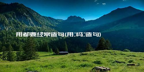 用都要经常造句(用;吗;造句)