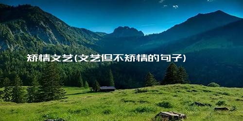 矫情文艺(文艺但不矫情的句子)