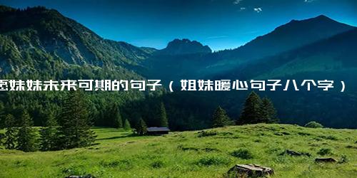 祝愿妹妹未来可期的句子（姐妹暖心句子八个字）