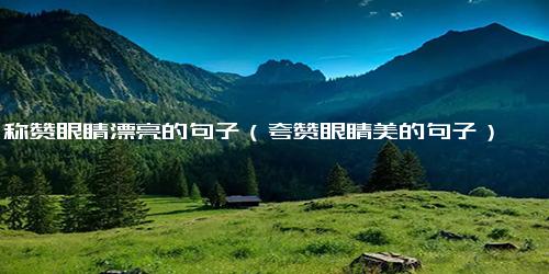 称赞眼睛漂亮的句子（夸赞眼睛美的句子）