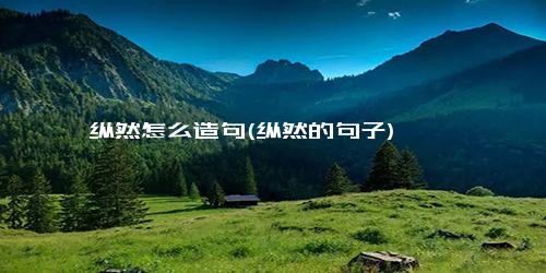 纵然怎么造句(纵然的句子)