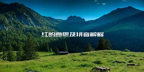 绯红的意思及拼音解释