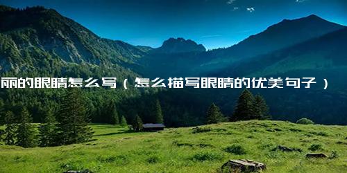 美丽的眼睛怎么写（怎么描写眼睛的优美句子）