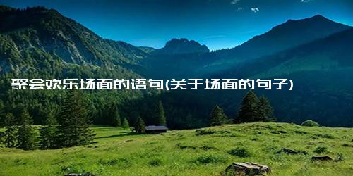 聚会欢乐场面的语句(关于场面的句子)