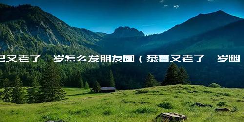 自己又老了一岁怎么发朋友圈（恭喜又老了一岁幽默句子）