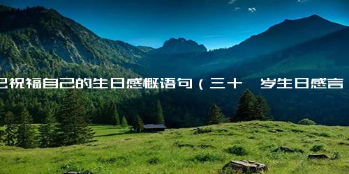 自己祝福自己的生日感慨语句（三十一岁生日感言短句）