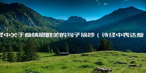 诗经中关于爱情最唯美的句子摘抄（诗经中表达爱情的句子）.docx免费下载(word版可打印)