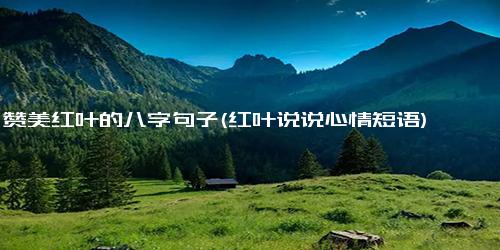 赞美红叶的八字句子(红叶说说心情短语)