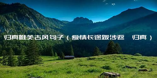 返璞归真唯美古风句子（爱情长途跋涉返璞归真）