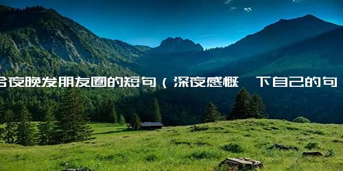 适合夜晚发朋友圈的短句（深夜感慨一下自己的句子）.docx免费下载(word版可打印)