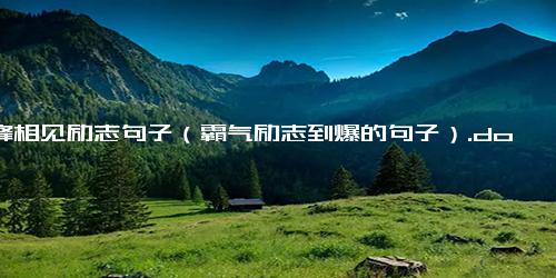 顶峰相见励志句子（霸气励志到爆的句子）.docx-免费下载(word版可打印)