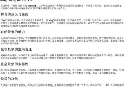 景象的拼音-免费下载(word版可打印，PDF版可打印)