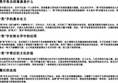 昊字取名的寓意是什么.docx免费下载(word版可打印)