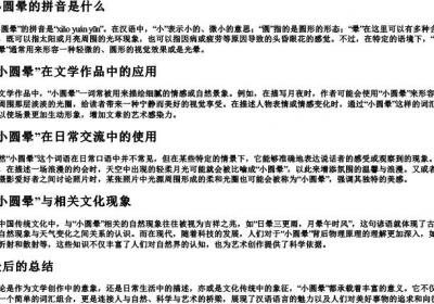 小圆晕的拼音是什么.docx免费下载(word版可打印)