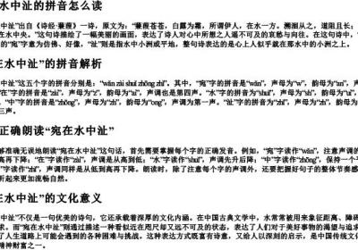 宛在水中沚的拼音怎么读.docx免费下载(word版可打印)