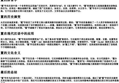 置的拼音字.docx免费下载(word版可打印)