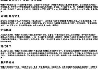 殷勤问我归何处怎么读.docx免费下载(word版可打印)