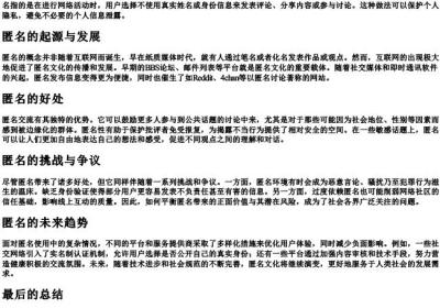 匿名是什么意思解释一下.docx免费下载(word版可打印)