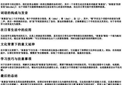 真着急的拼音.docx免费下载(word版可打印)