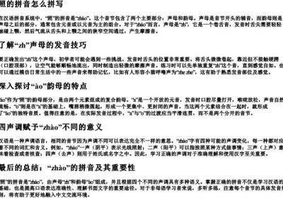 照的拼音怎么拼写.docx免费下载(word版可打印)