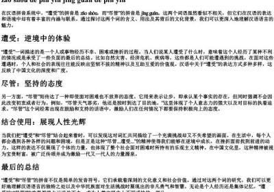 遭受的拼音尽管的拼音.docx免费下载(word版可打印)
