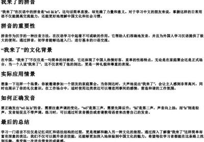 我来了的拼音.docx免费下载(word版可打印)