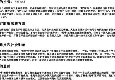 是啥的拼音.docx免费下载(word版可打印)