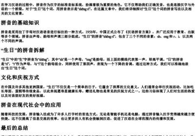 生日怎么写的拼音的字母.docx免费下载(word版可打印)