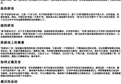 拾级的拼音怎么写.docx免费下载(word版可打印)