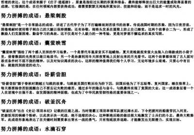 努力拼搏的成语.docx免费下载(word版可打印)