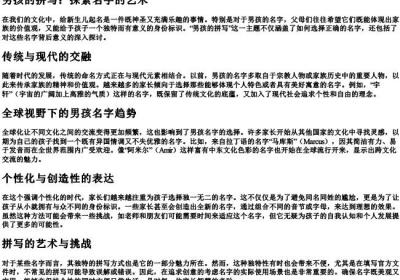 男孩的拼写.docx免费下载(word版可打印)