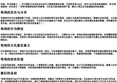 母鸡的拼音和意思.docx免费下载(word版可打印)