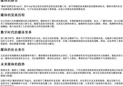 媒体的拼音.docx免费下载(word版可打印)