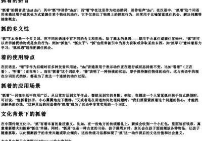 抓着的拼音.docx免费下载(word版可打印)