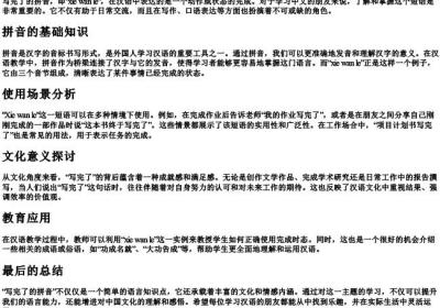 写完了的拼音.docx免费下载(word版可打印)